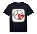 Womens Bleached Custom Baseball Mom T-Shirt - Novelty Apparel Unisex - T-Shirt, Sweatshirt, Hoodie
