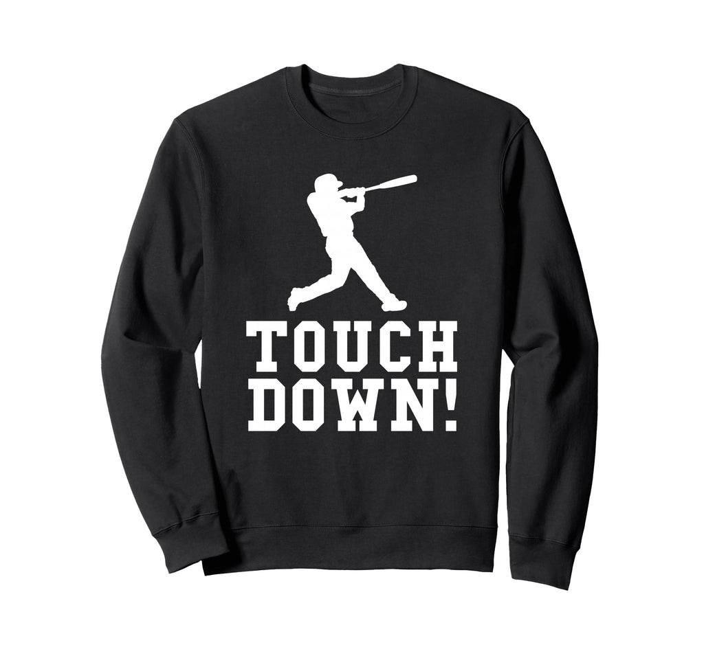Funny Touchdown Baseball Football Sweatshirt - Minimalist Print for Adults - T-Shirt, Sweatshirt, Hoodie