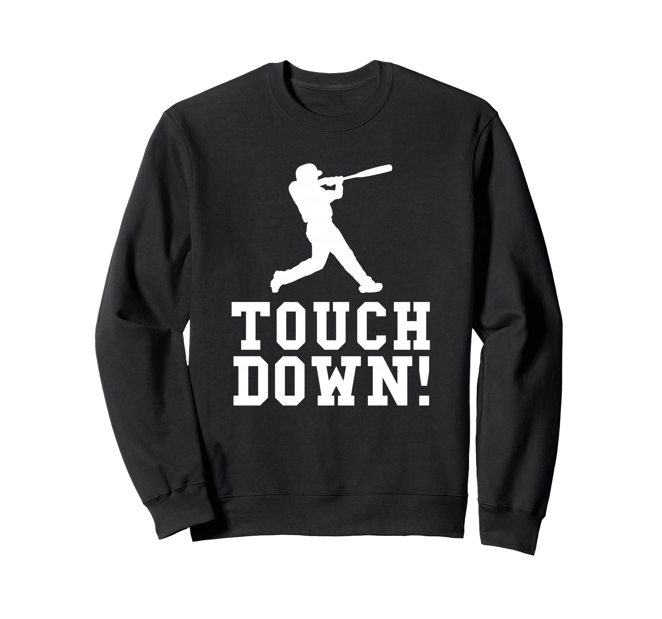 Funny Touchdown Baseball Football Sweatshirt - Minimalist Print for Adults - T-Shirt, Sweatshirt, Hoodie