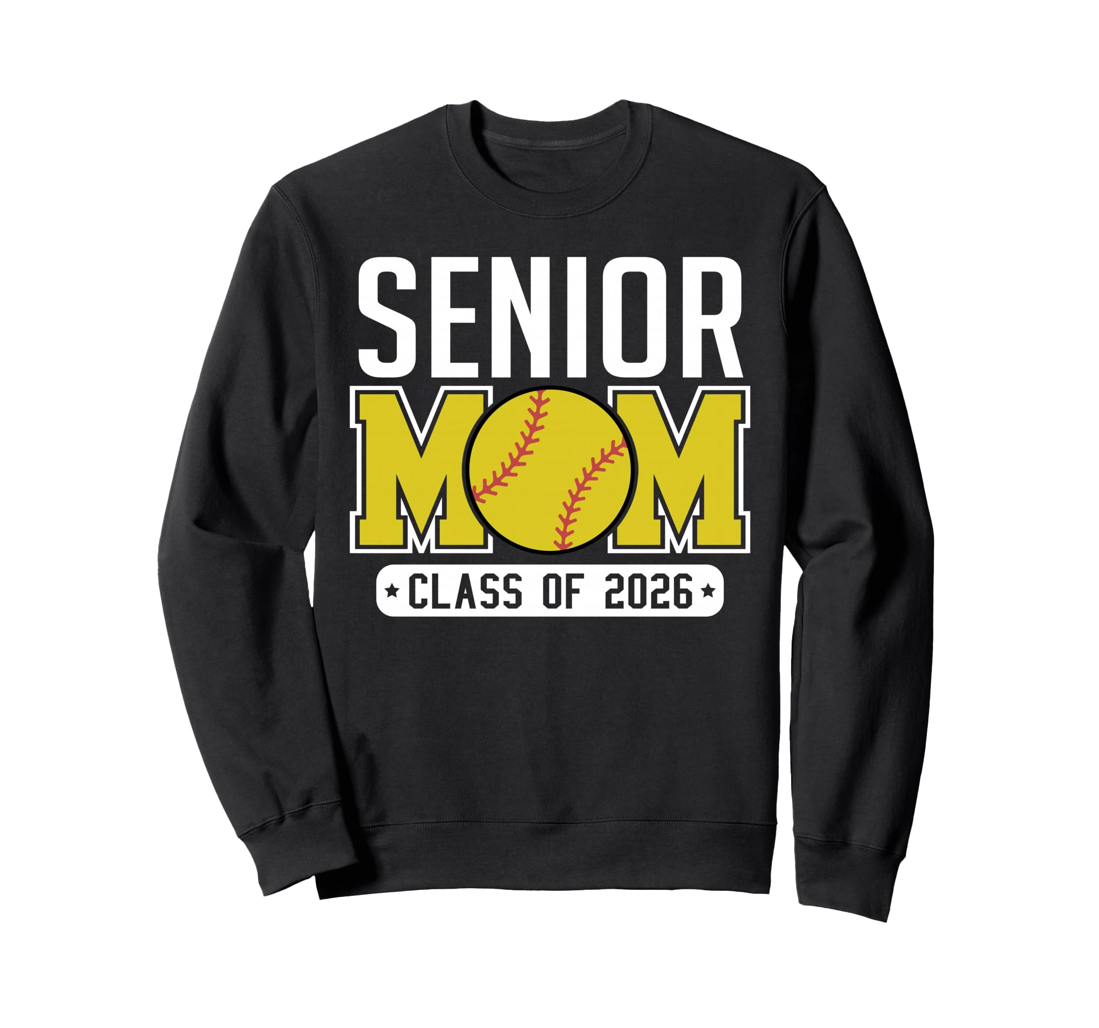 Senior Mom Class 2026 Baseball Mom Sweatshirt - Custom Art Print Men Women - T-Shirt, Sweatshirt, Hoodie
