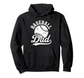 Baseball Dad Fathers Day Baseball Season Hoodie - Trendy Graphic Men Women - T-Shirt, Sweatshirt, Hoodie