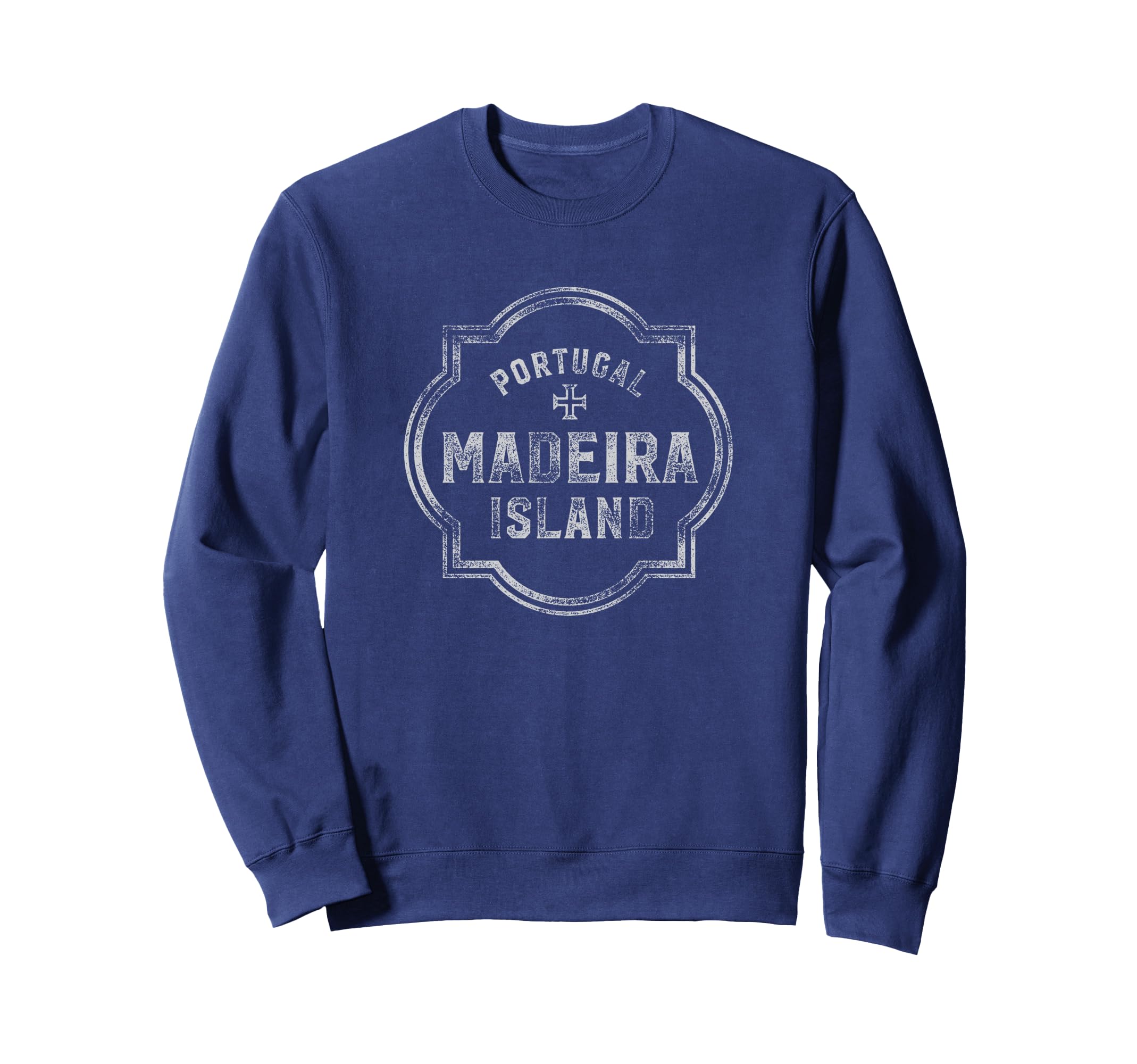Madeira Portugal Distressed Sweatshirt - Casual Everyday Wear Men Women - T-Shirt, Sweatshirt, Hoodie