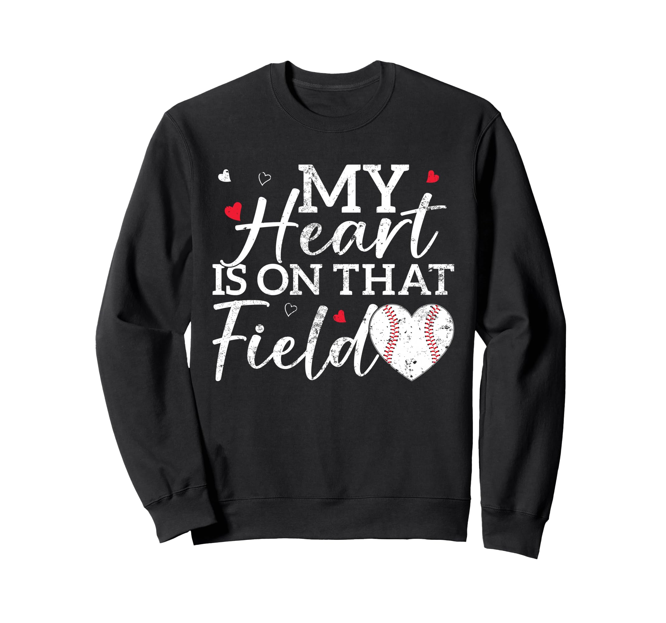 My Heart Is That Field Baseball Sweatshirt - Minimalist Print for Adults - T-Shirt, Sweatshirt, Hoodie