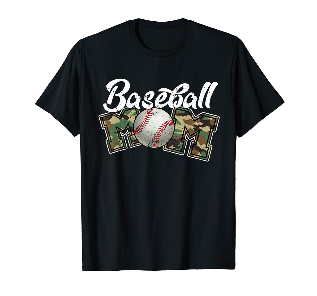 Softball Baseball Mom Camo Color Mothers T-Shirt - Trendy Graphic Unisex - T-Shirt, Sweatshirt, Hoodie