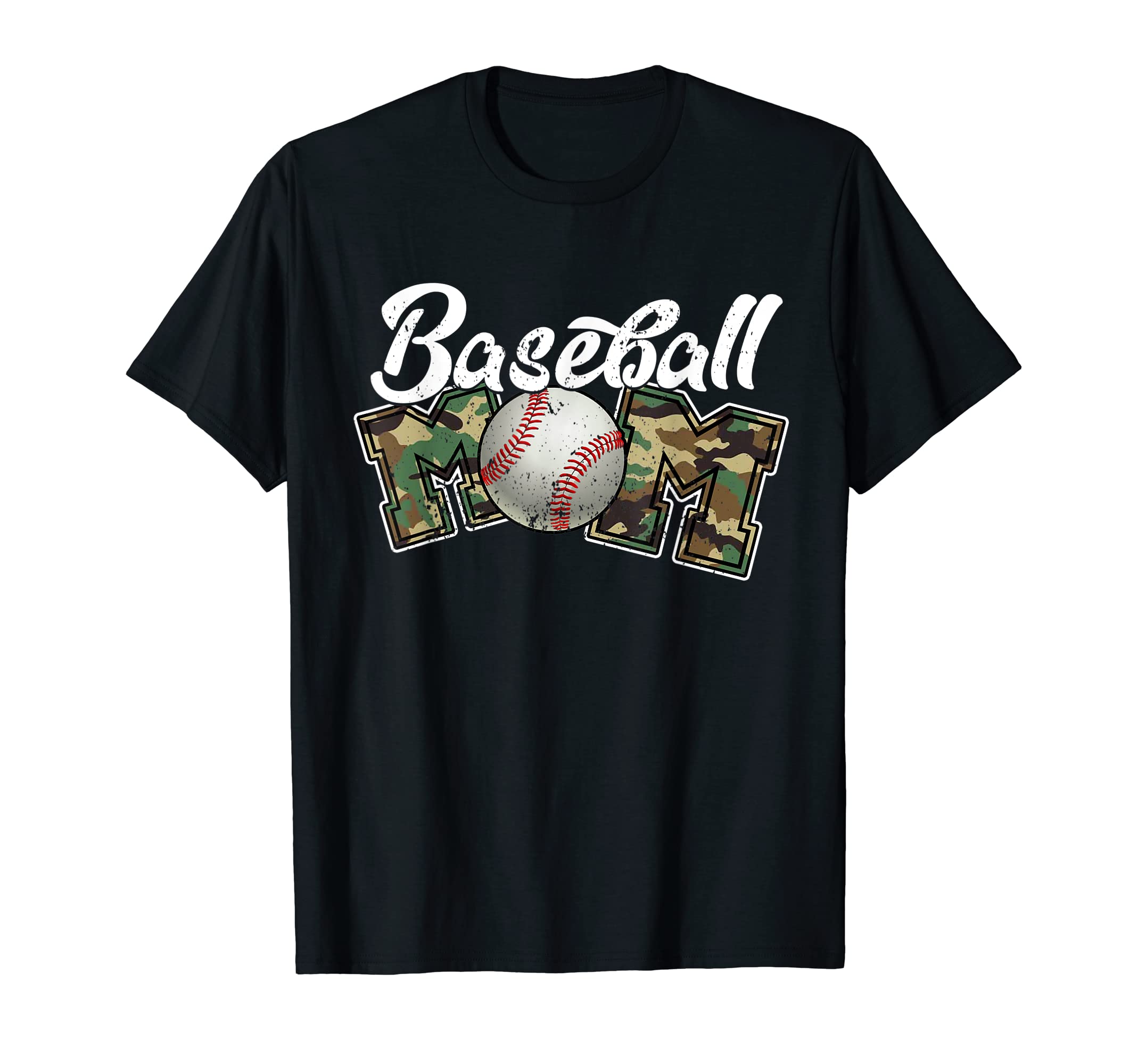 Softball Baseball Mom Camo Color Mothers T-Shirt - Trendy Graphic Unisex - T-Shirt, Sweatshirt, Hoodie