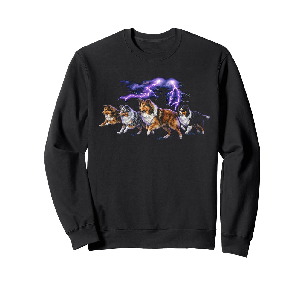 Shetland Sheepdog 90S Dog Sweatshirt - Casual Everyday Wear Men Women - T-Shirt, Sweatshirt, Hoodie