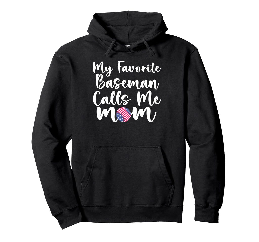 Baseball Mom Patriotic My Favorite Hoodie - Unique Graphic for Adults - T-Shirt, Sweatshirt, Hoodie