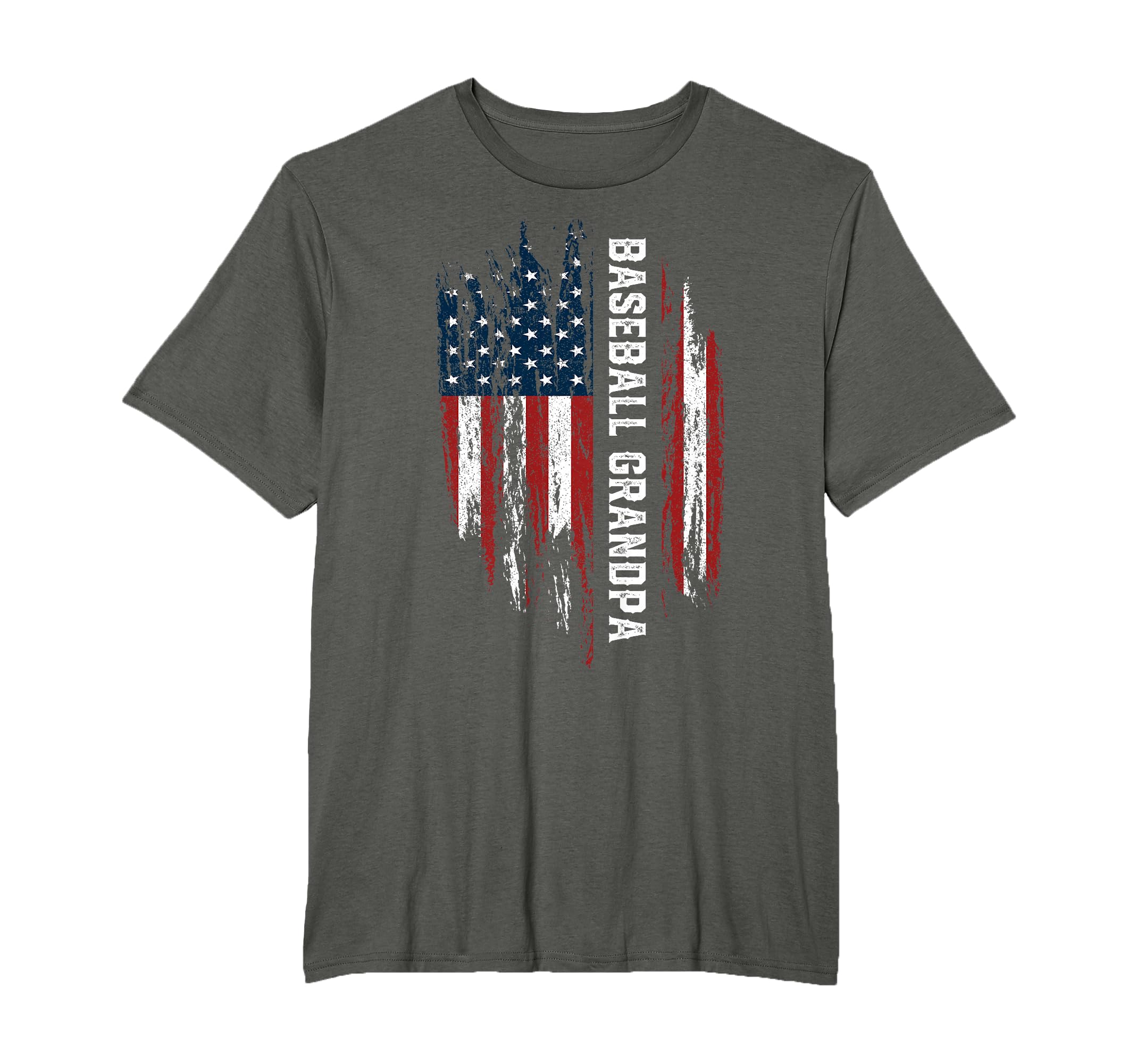 Baseball Grandpa American Flag Grandson T-Shirt - Trendy Graphic Men Women - T-Shirt, Sweatshirt, Hoodie