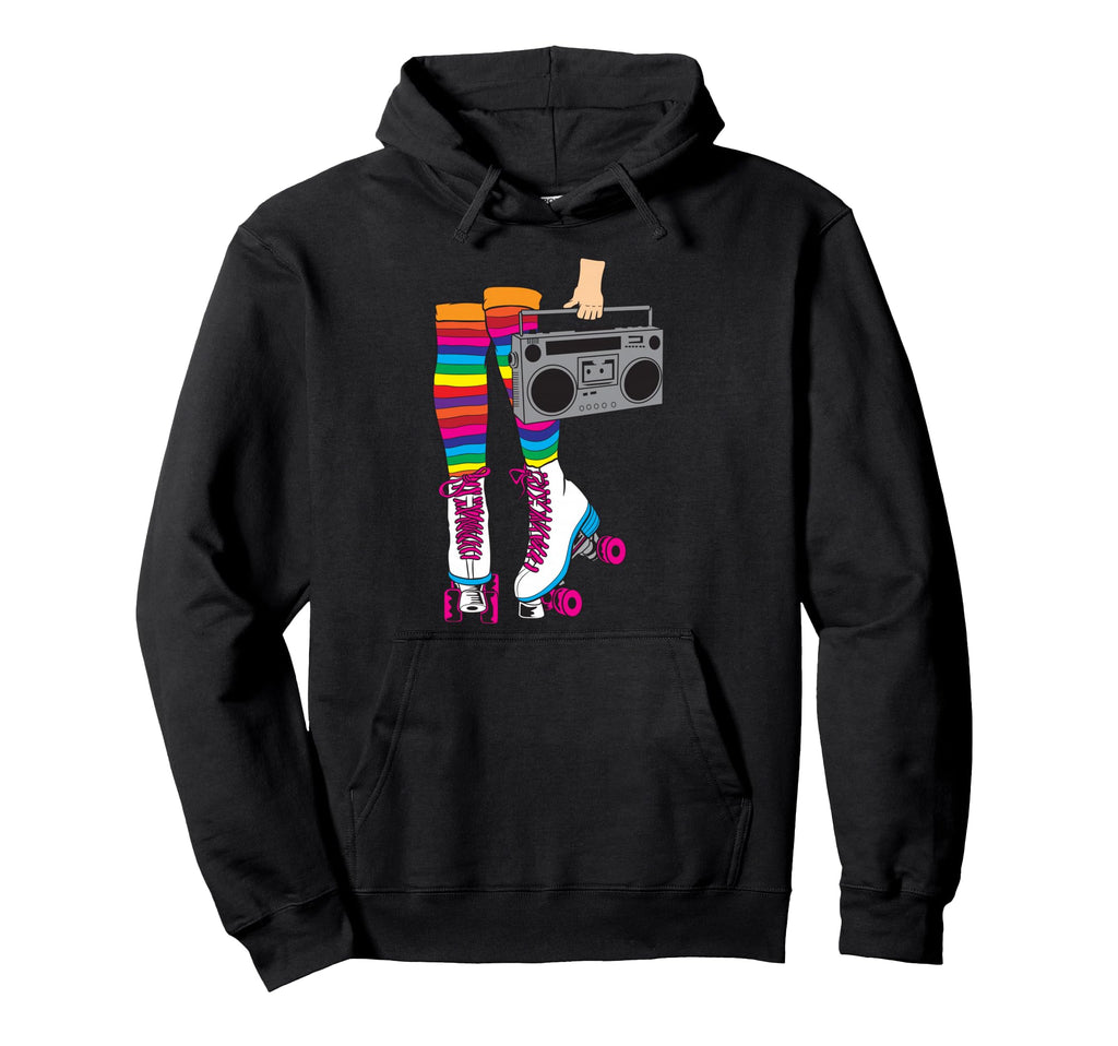 Rollerskates Funny 80S Roller Disco Hoodie - Graphic Print Men Women - T-Shirt, Sweatshirt, Hoodie
