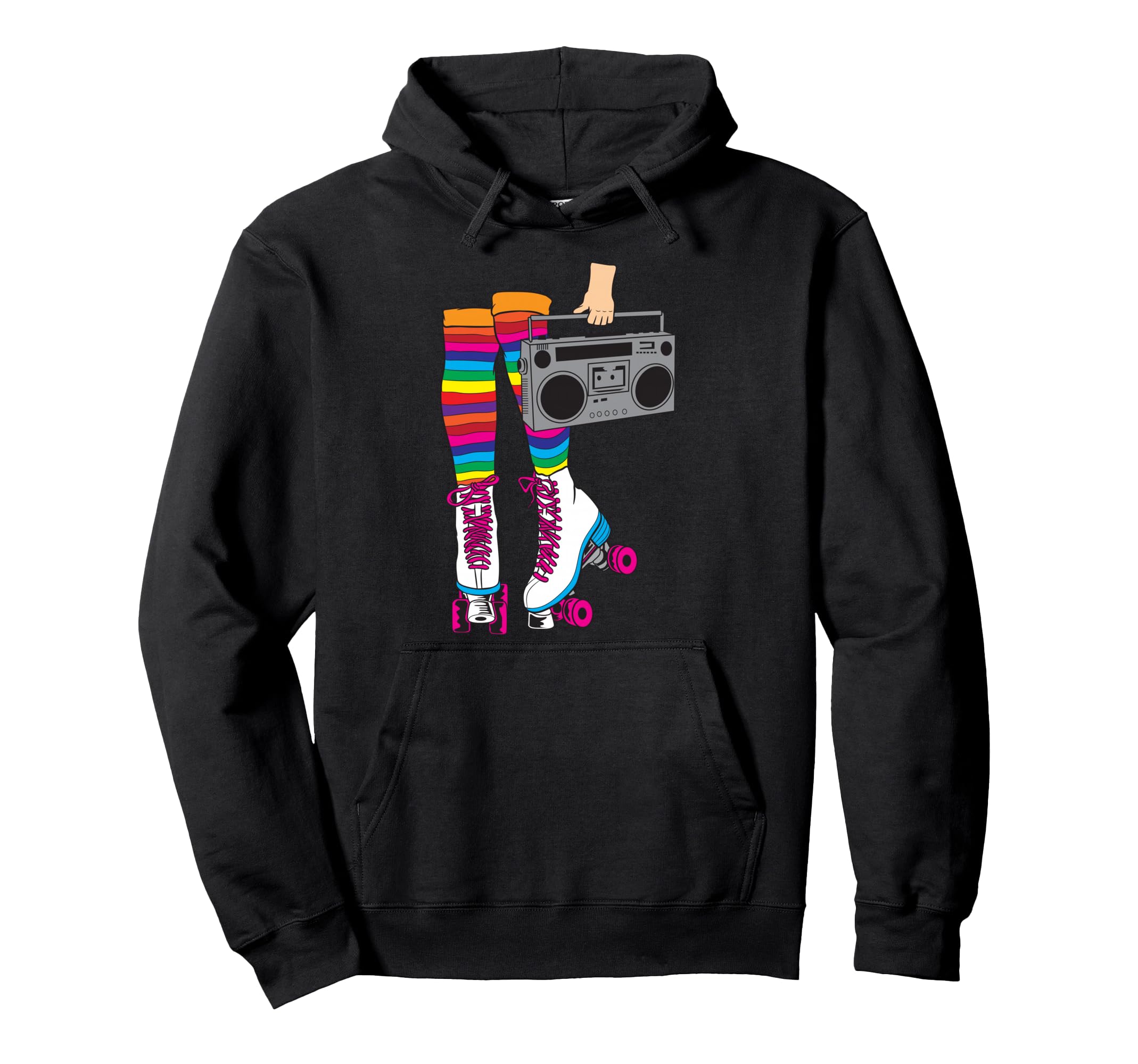 Rollerskates Funny 80S Roller Disco Hoodie - Graphic Print Men Women - T-Shirt, Sweatshirt, Hoodie