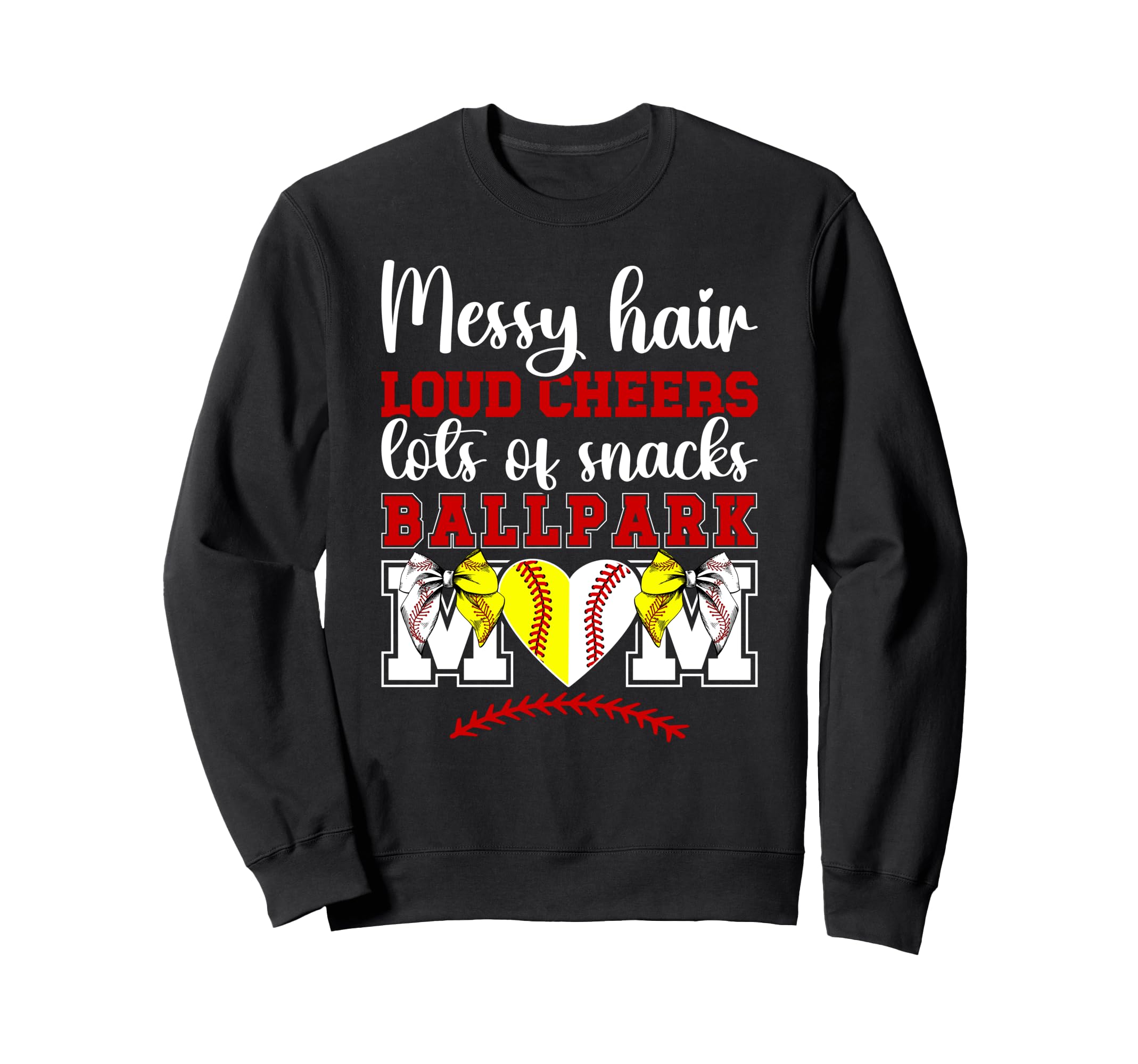 Ballpark Mom Funny Baseball Sweatshirt - Casual Everyday Wear Unisex - T-Shirt, Sweatshirt, Hoodie