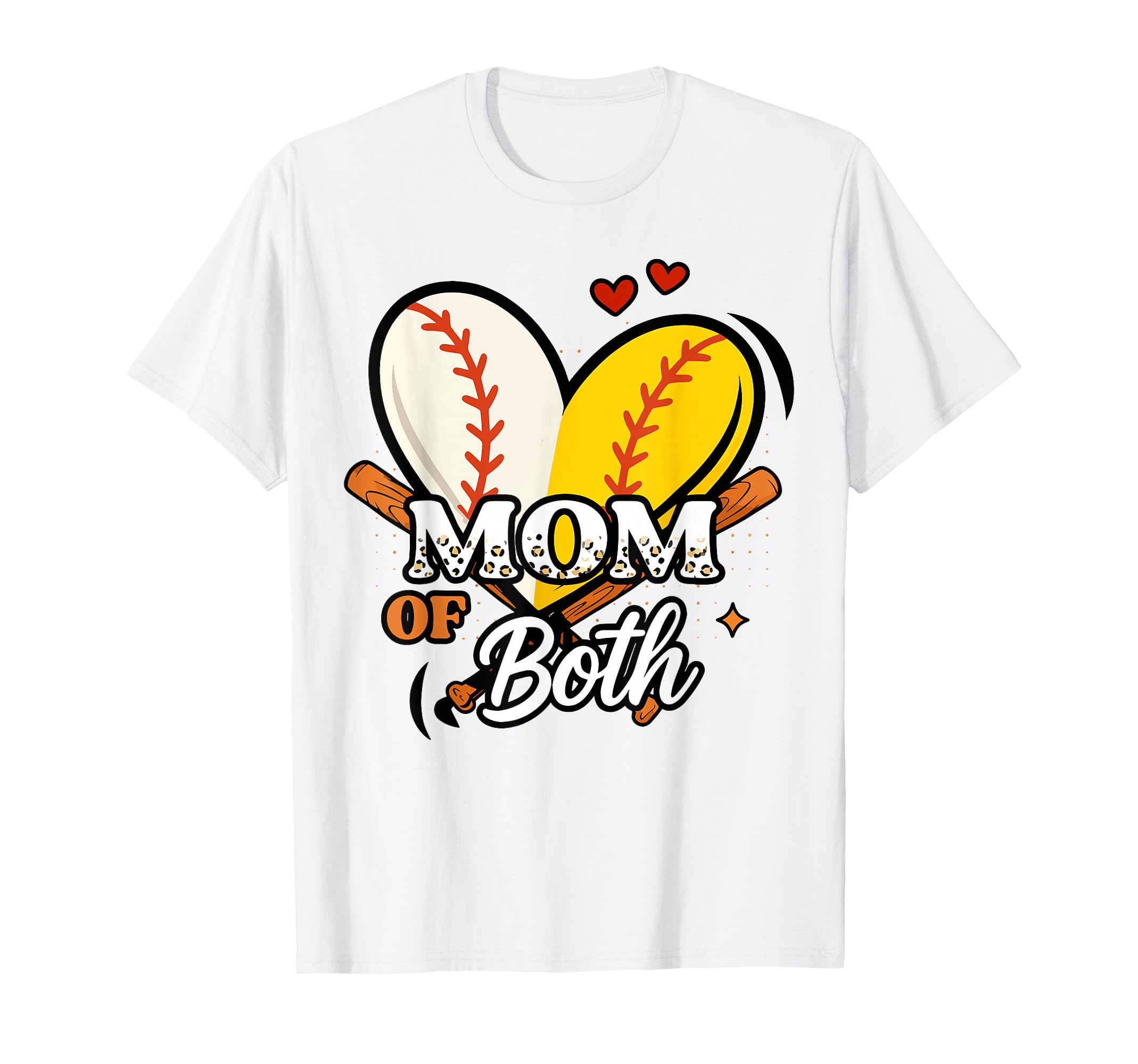 Mom Both Matching Family Game Day T-Shirt - Fun Novelty Design for Adults - T-Shirt, Sweatshirt, Hoodie