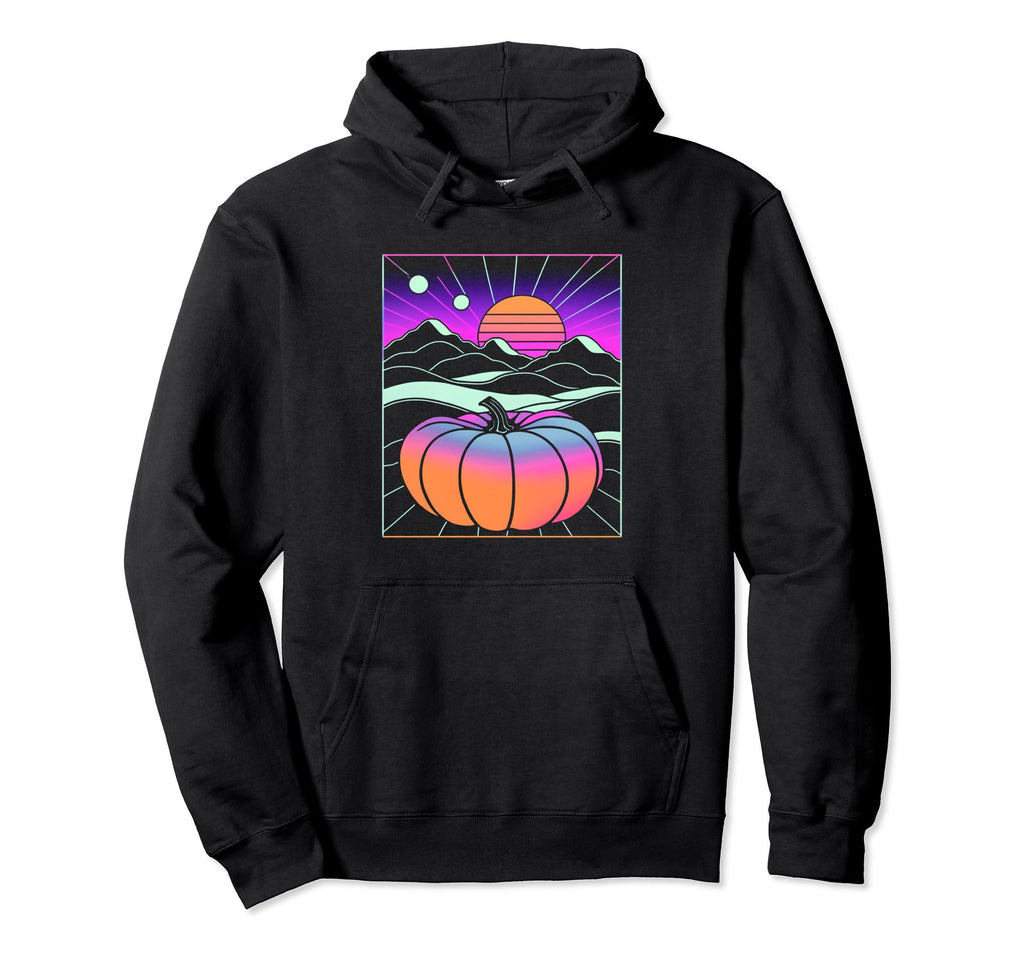 Sunset Aesthetic Vaporwave Halloween Hoodie - Trendy Graphic Men Women - T-Shirt, Sweatshirt, Hoodie