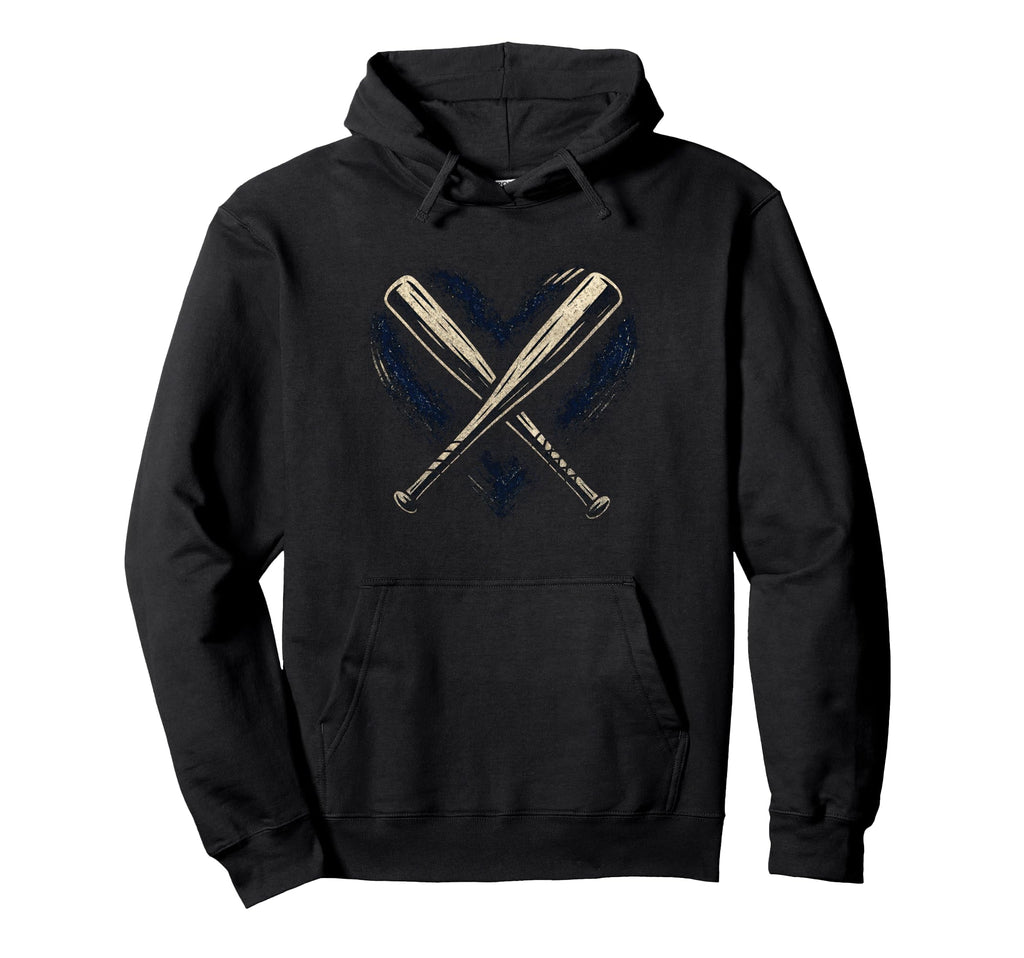 Mama Baseball Heart Game Day Cheer Hoodie - Streetwear Style for Adults - T-Shirt, Sweatshirt, Hoodie