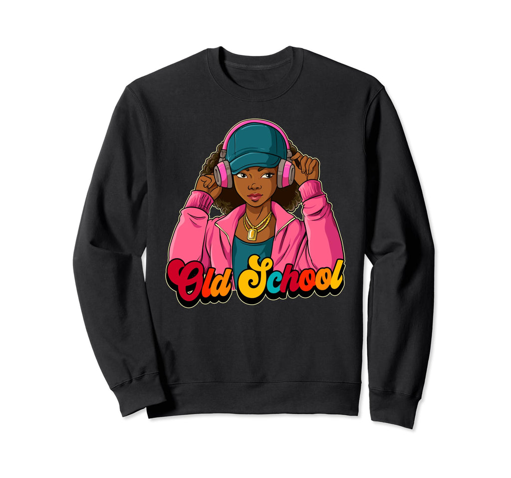 Old School Hip Hop Sweatshirt - Aesthetic Graphic Men Women - T-Shirt, Sweatshirt, Hoodie
