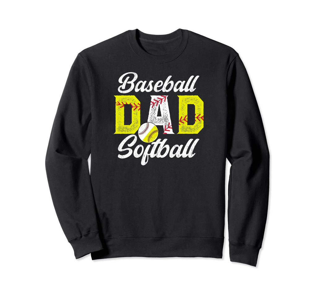 Baseball Softball Dad Softball Sweatshirt - Custom Art Print Unisex - T-Shirt, Sweatshirt, Hoodie