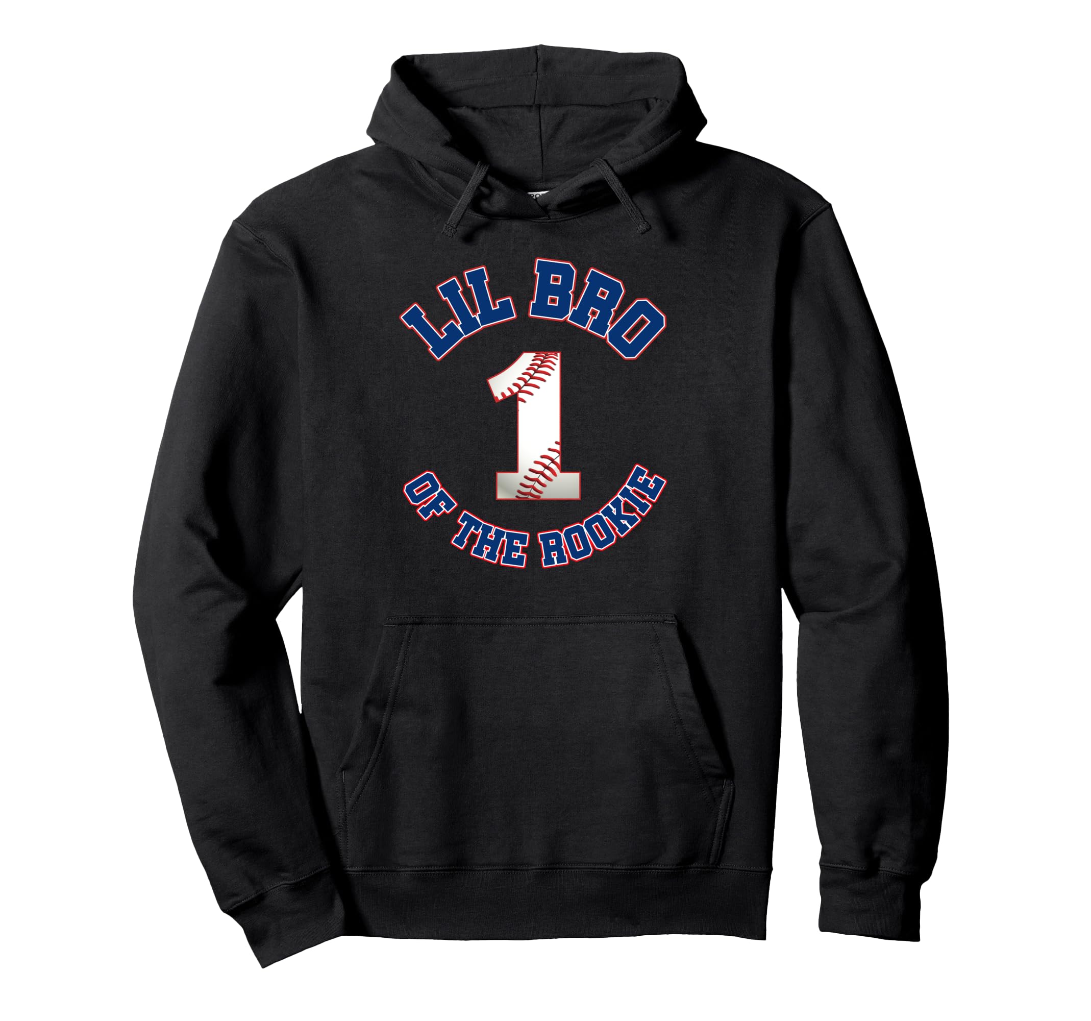 Lil Bro Rookie 1St Birthday Baseball Hoodie - Custom Art Print for Adults - T-Shirt, Sweatshirt, Hoodie