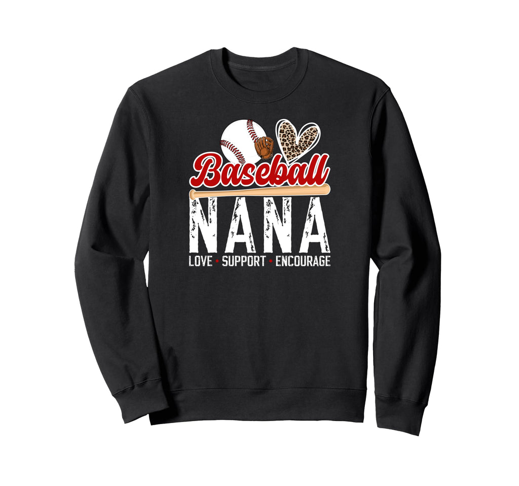 Baseball Nana Love Support Nana Sweatshirt - Custom Art Print Unisex - T-Shirt, Sweatshirt, Hoodie