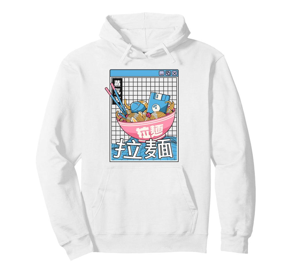 Digital Ramen Bowl Japan Pastel Otaku Hoodie - Aesthetic Graphic Unisex - T-Shirt, Sweatshirt, Hoodie