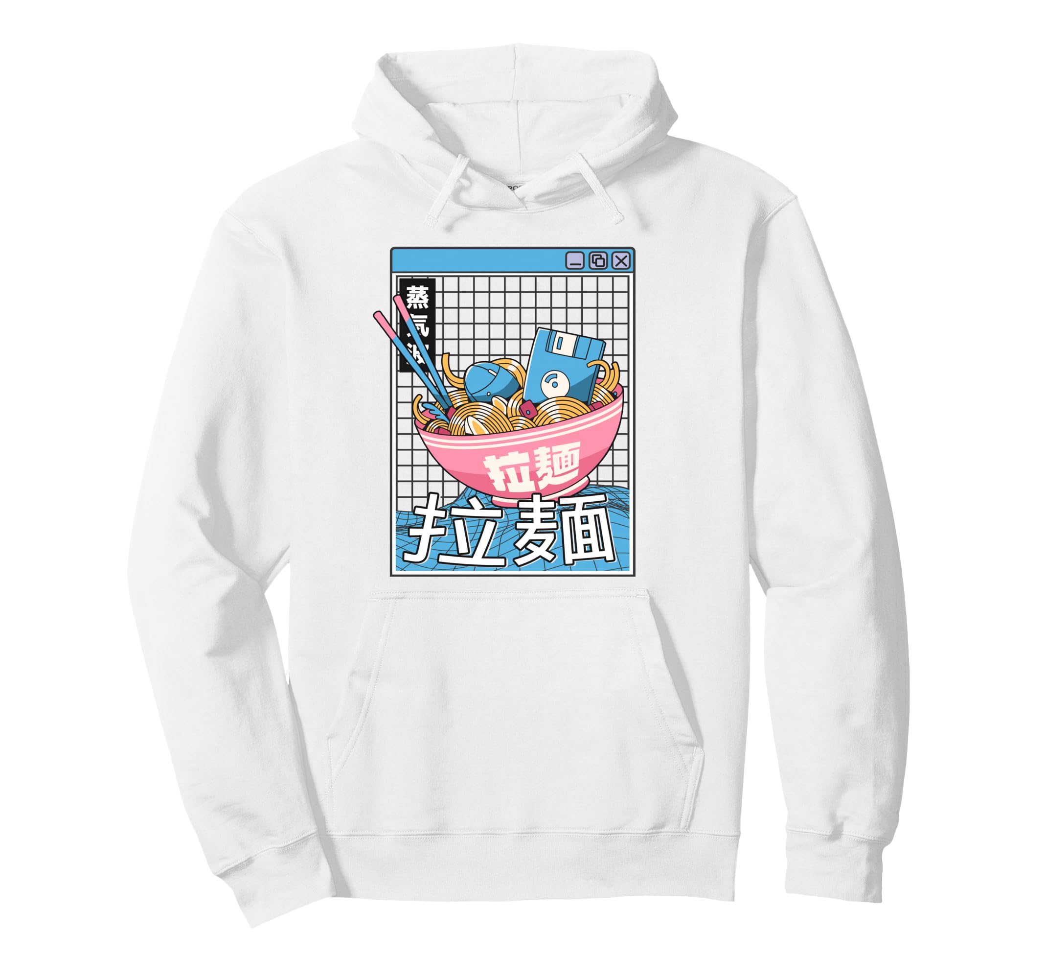 Digital Ramen Bowl Japan Pastel Otaku Hoodie - Aesthetic Graphic Unisex - T-Shirt, Sweatshirt, Hoodie