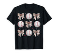 Coquette Bow Baseball Mom Game Day T-Shirt - Graphic Print for Adults - T-Shirt, Sweatshirt, Hoodie