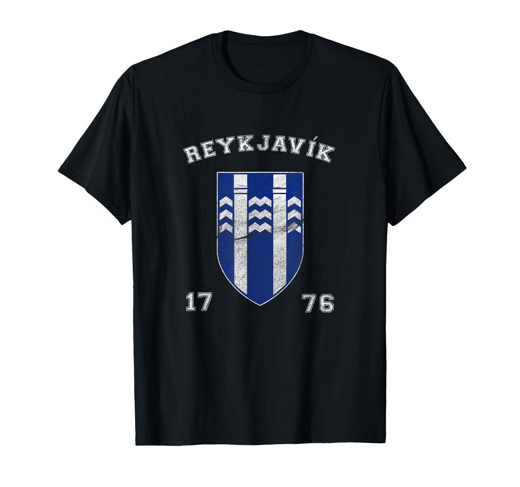 Varsity Shield Reykjavik Iceland T-Shirt - Fun Novelty Design for Adults - T-Shirt, Sweatshirt, Hoodie