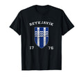 Varsity Shield Reykjavik Iceland T-Shirt - Fun Novelty Design for Adults - T-Shirt, Sweatshirt, Hoodie