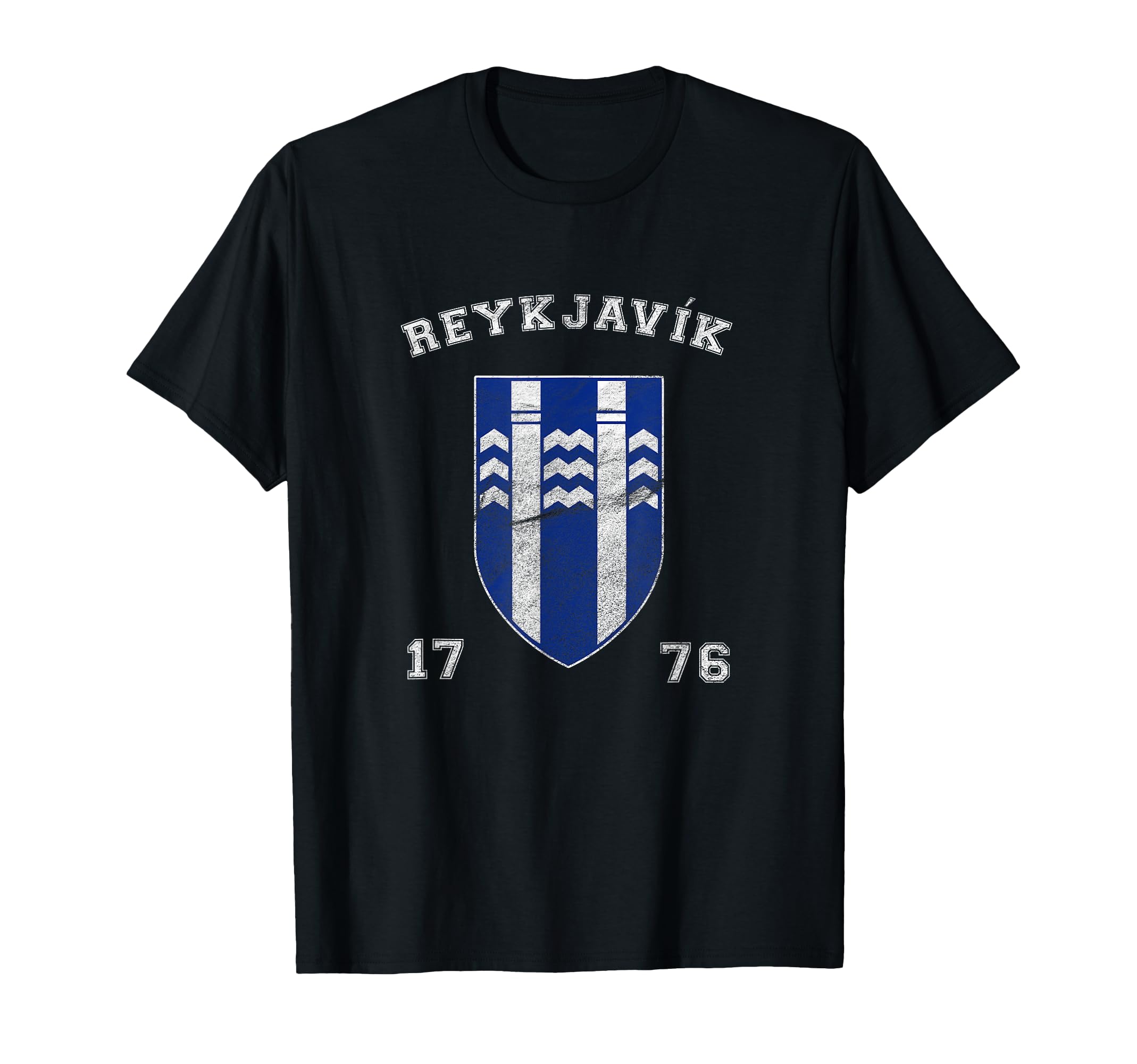 Varsity Shield Reykjavik Iceland T-Shirt - Fun Novelty Design for Adults - T-Shirt, Sweatshirt, Hoodie