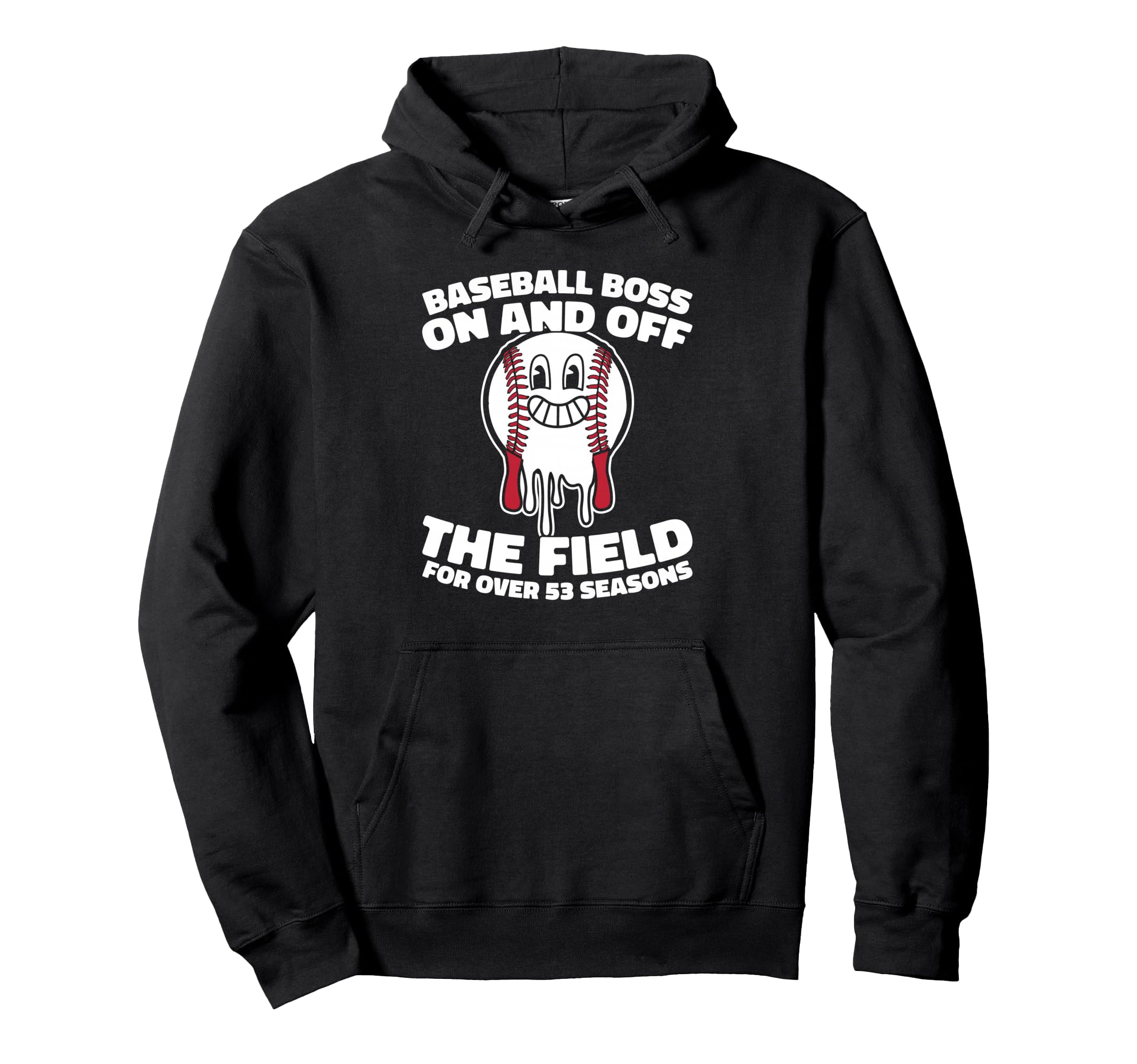 53Th Birthday Baseballer Sport Player Hoodie - Minimalist Print for Adults - T-Shirt, Sweatshirt, Hoodie