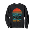 Photographer Camera Keep Calm And Sweatshirt - Novelty Apparel Men Women - T-Shirt, Sweatshirt, Hoodie