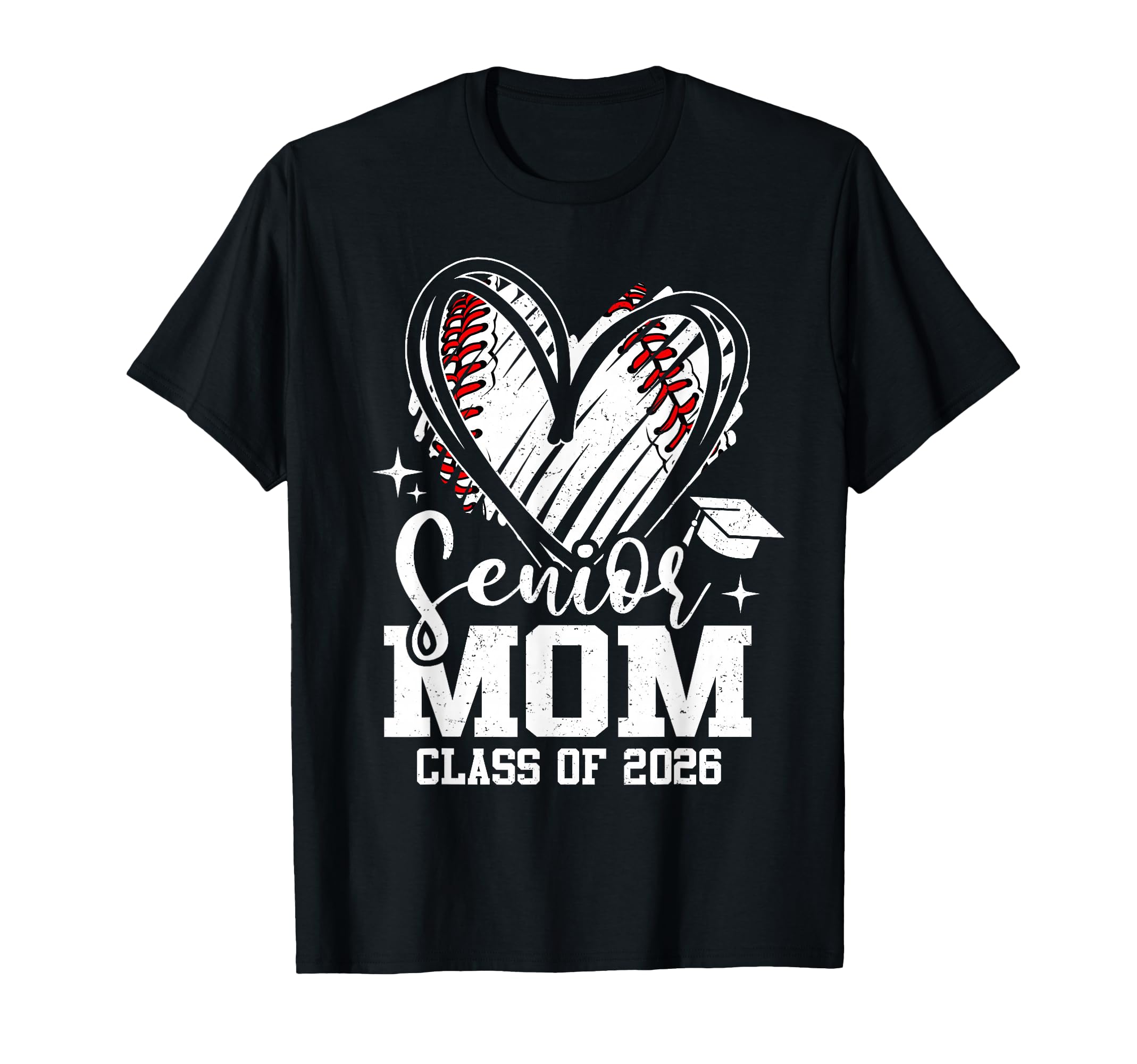 Senior Mom Class 2026 Baseball T-Shirt - Custom Art Print Unisex - T-Shirt, Sweatshirt, Hoodie