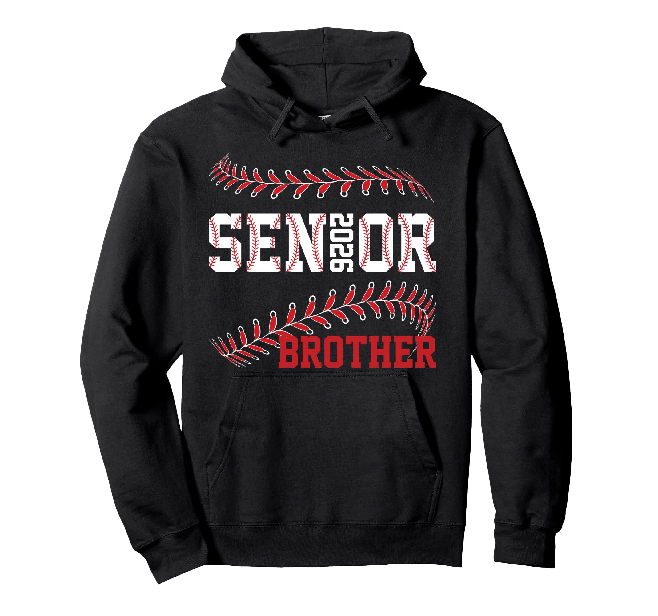 Baseball Senior Brother Class 2026 Hoodie - Trendy Graphic Unisex - T-Shirt, Sweatshirt, Hoodie