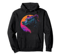 Bear Vaporwave Aesthetic Hoodie - Casual Everyday Wear for Adults - T-Shirt, Sweatshirt, Hoodie