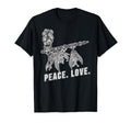 Peace Love Smoking Pipe Native T-Shirt - Fun Novelty Design for Adults - T-Shirt, Sweatshirt, Hoodie