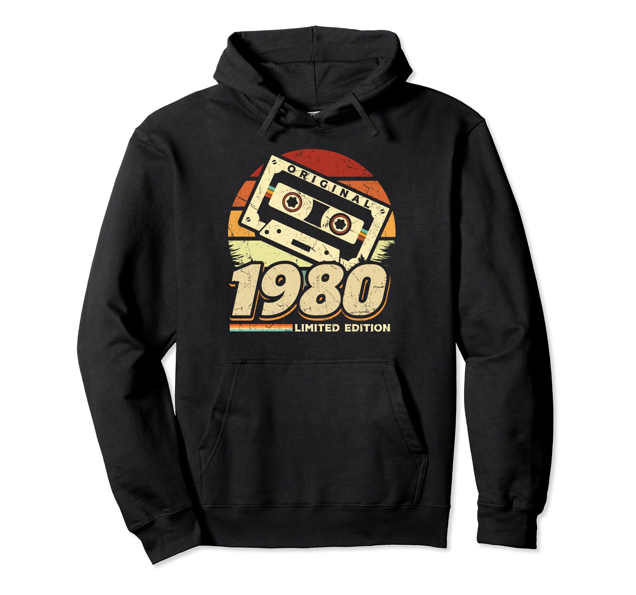 1980 Cassette Tape 44Th Birthday Hoodie - Casual Everyday Wear Men Women - T-Shirt, Sweatshirt, Hoodie