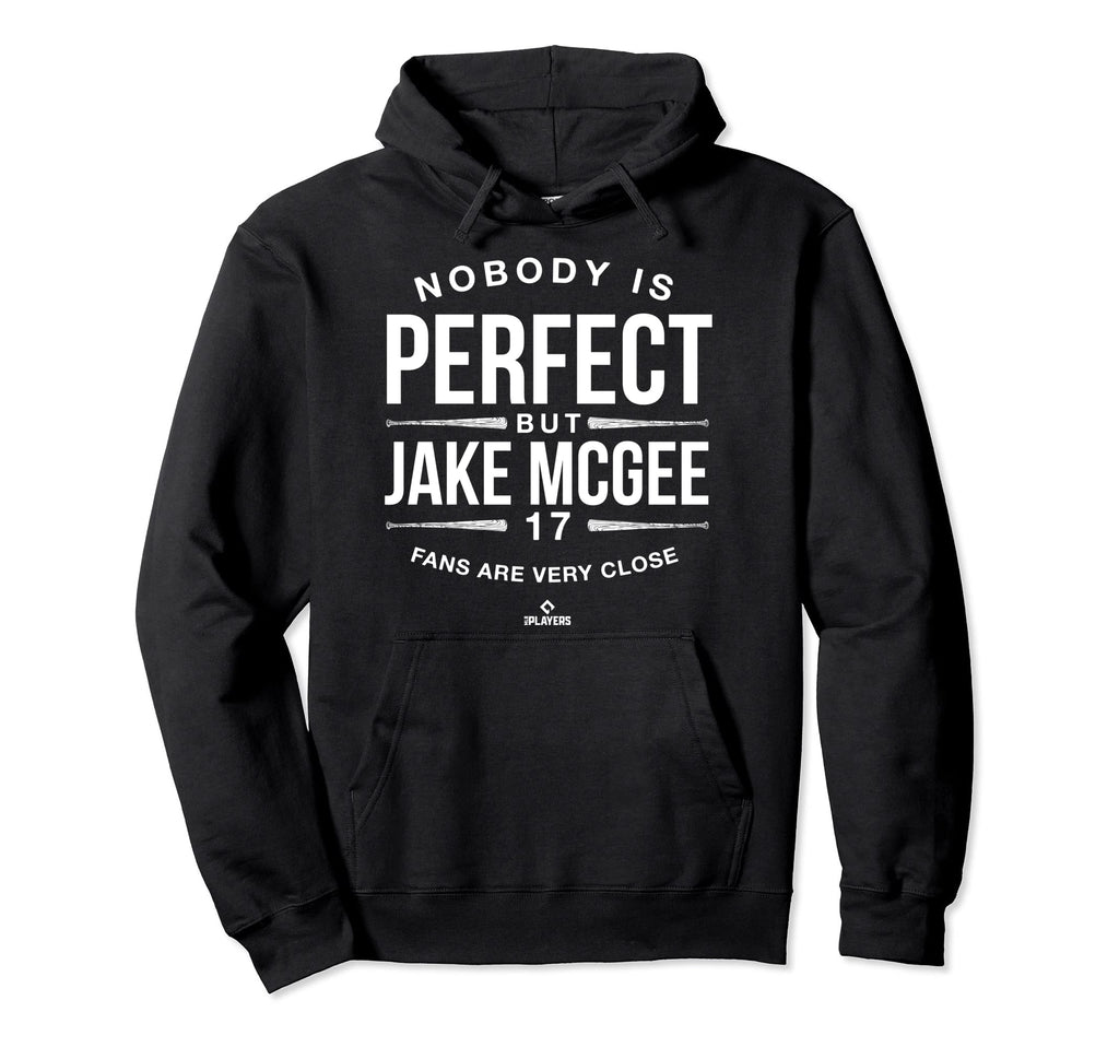 Nobody Is Funny Jake Mcgee Baseball Hoodie - Novelty Apparel for Adults - T-Shirt, Sweatshirt, Hoodie