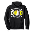 Baseball Softball Dad Softball Hoodie - Aesthetic Graphic Men Women - T-Shirt, Sweatshirt, Hoodie