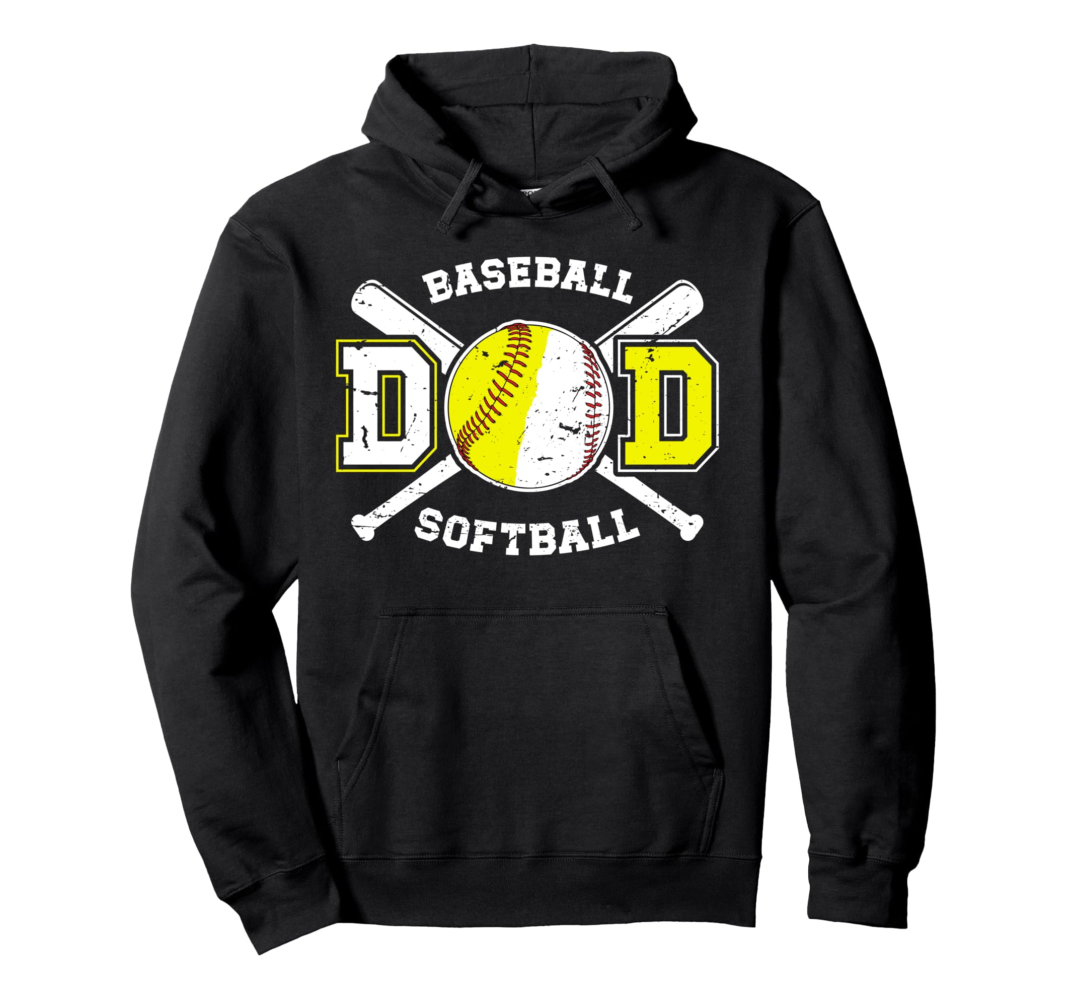 Baseball Softball Dad Softball Hoodie - Aesthetic Graphic Men Women - T-Shirt, Sweatshirt, Hoodie