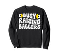 Busy Raising Ballers Softball Soccer Mom Sweatshirt - Trendy Graphic Unisex - T-Shirt, Sweatshirt, Hoodie
