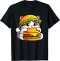 Quirky Cat Hamburger Cheeseburger Fast Food Hat - Adult & Kids T-Shirts, Sweatshirts & Hoodies apparel design preview 1