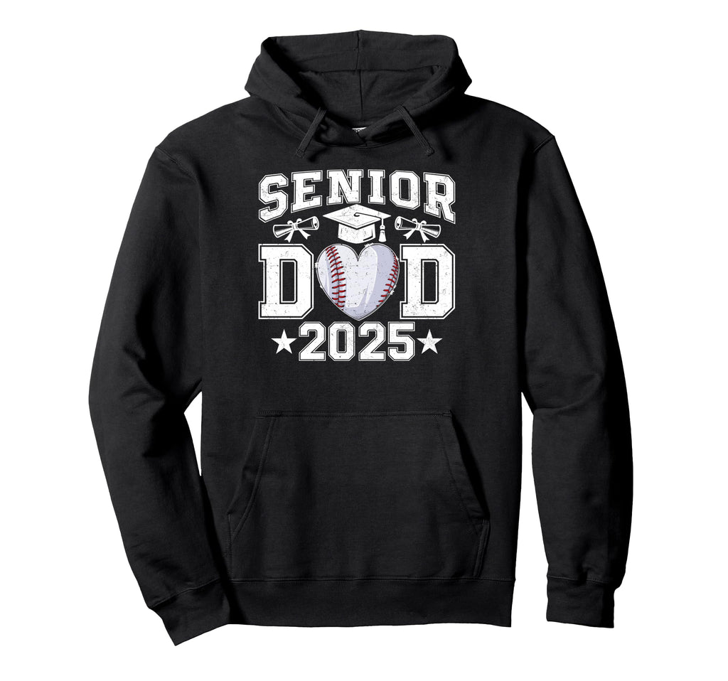 Senior Dad 2025 Baseball Class 2025 Hoodie - Minimalist Print Men Women - T-Shirt, Sweatshirt, Hoodie