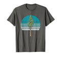 Redwood Tree Blue Sunset 80S Outdoor T-Shirt - Trendy Graphic for Adults - T-Shirt, Sweatshirt, Hoodie