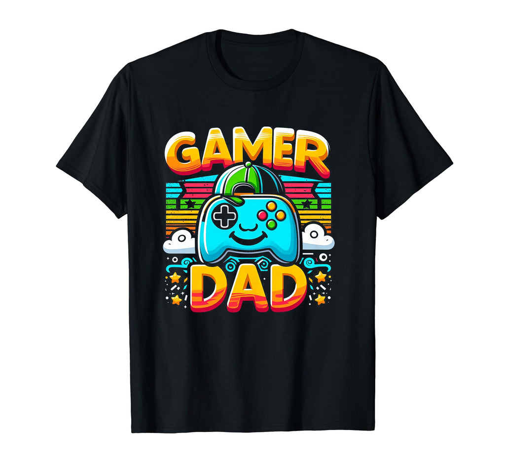 Gamer Dad Game Controller Gaming T-Shirt - Minimalist Print for Adults - T-Shirt, Sweatshirt, Hoodie