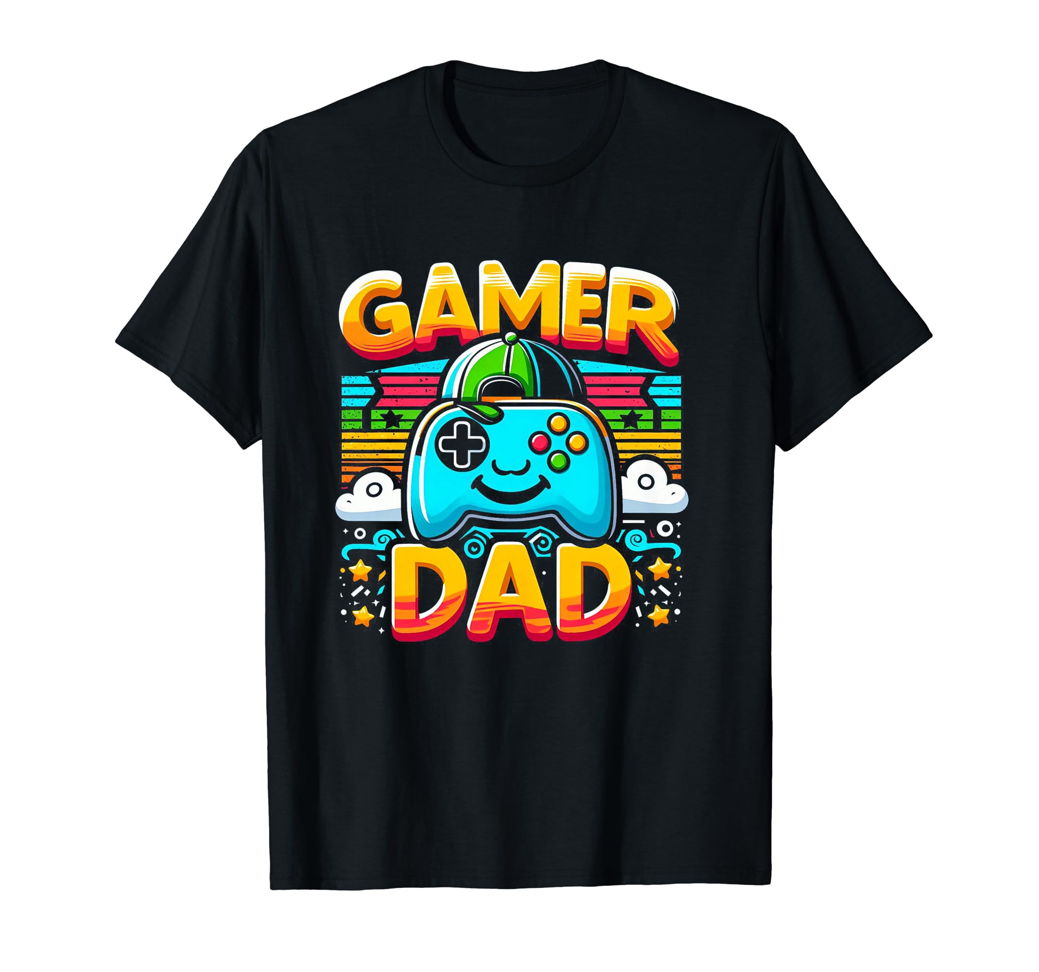 Gamer Dad Game Controller Gaming T-Shirt - Minimalist Print for Adults - T-Shirt, Sweatshirt, Hoodie