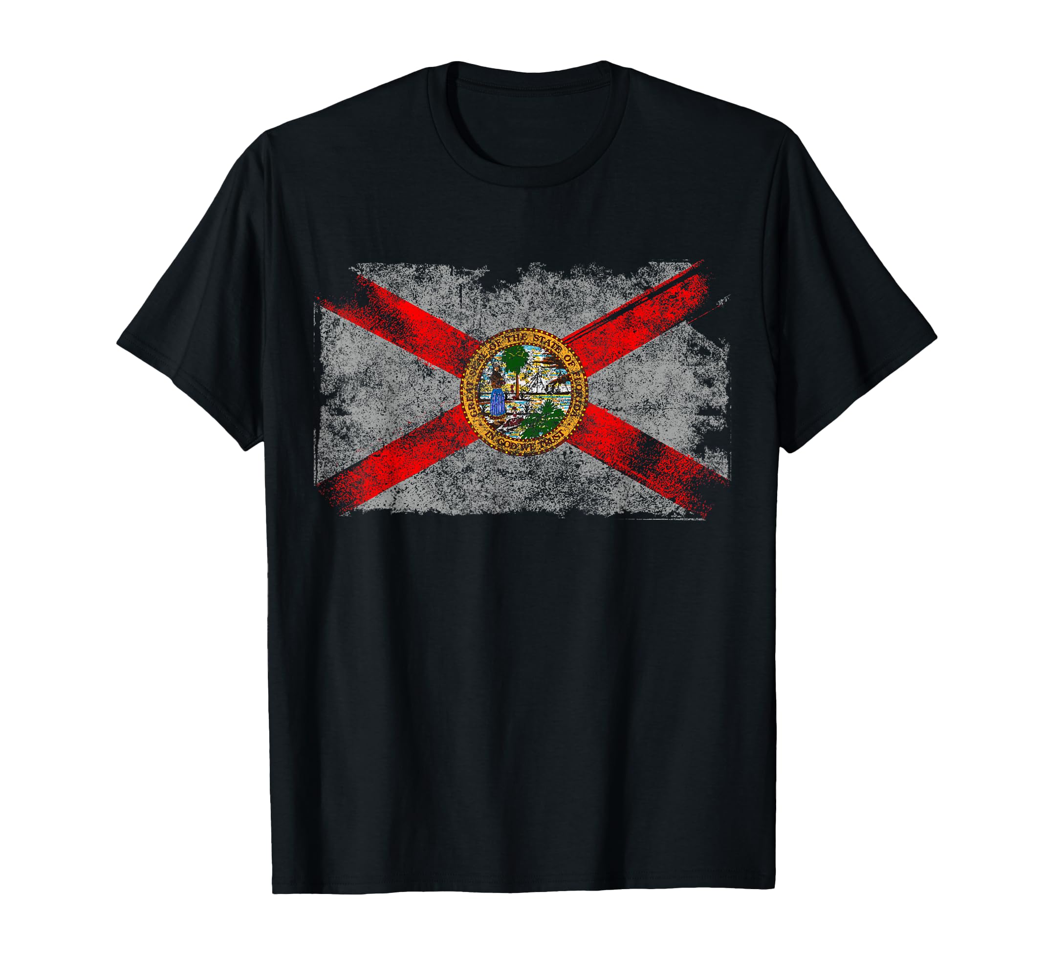Distressed Usa Patriotic Fl State T-Shirt - Streetwear Style for Adults - T-Shirt, Sweatshirt, Hoodie