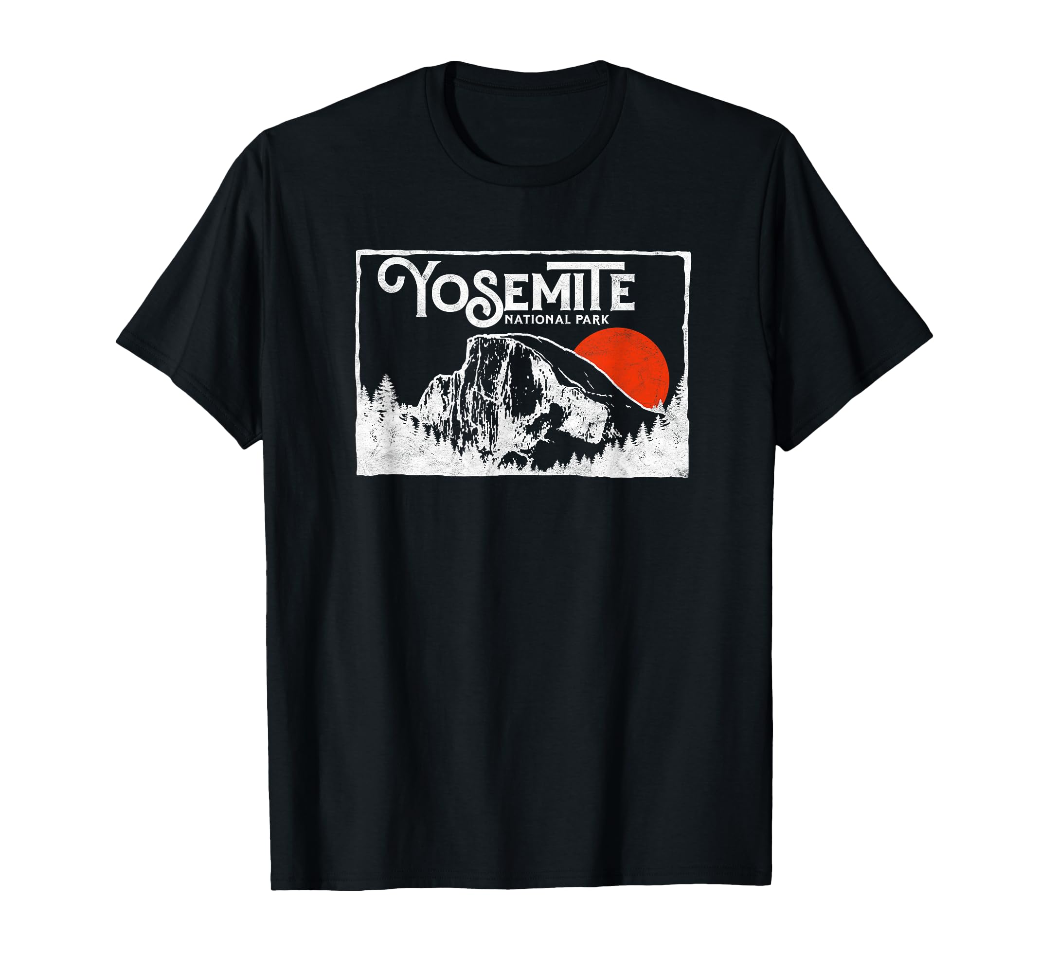 Yosemite National Park Half Dome 80S T-Shirt - Aesthetic Graphic Men Women - T-Shirt, Sweatshirt, Hoodie