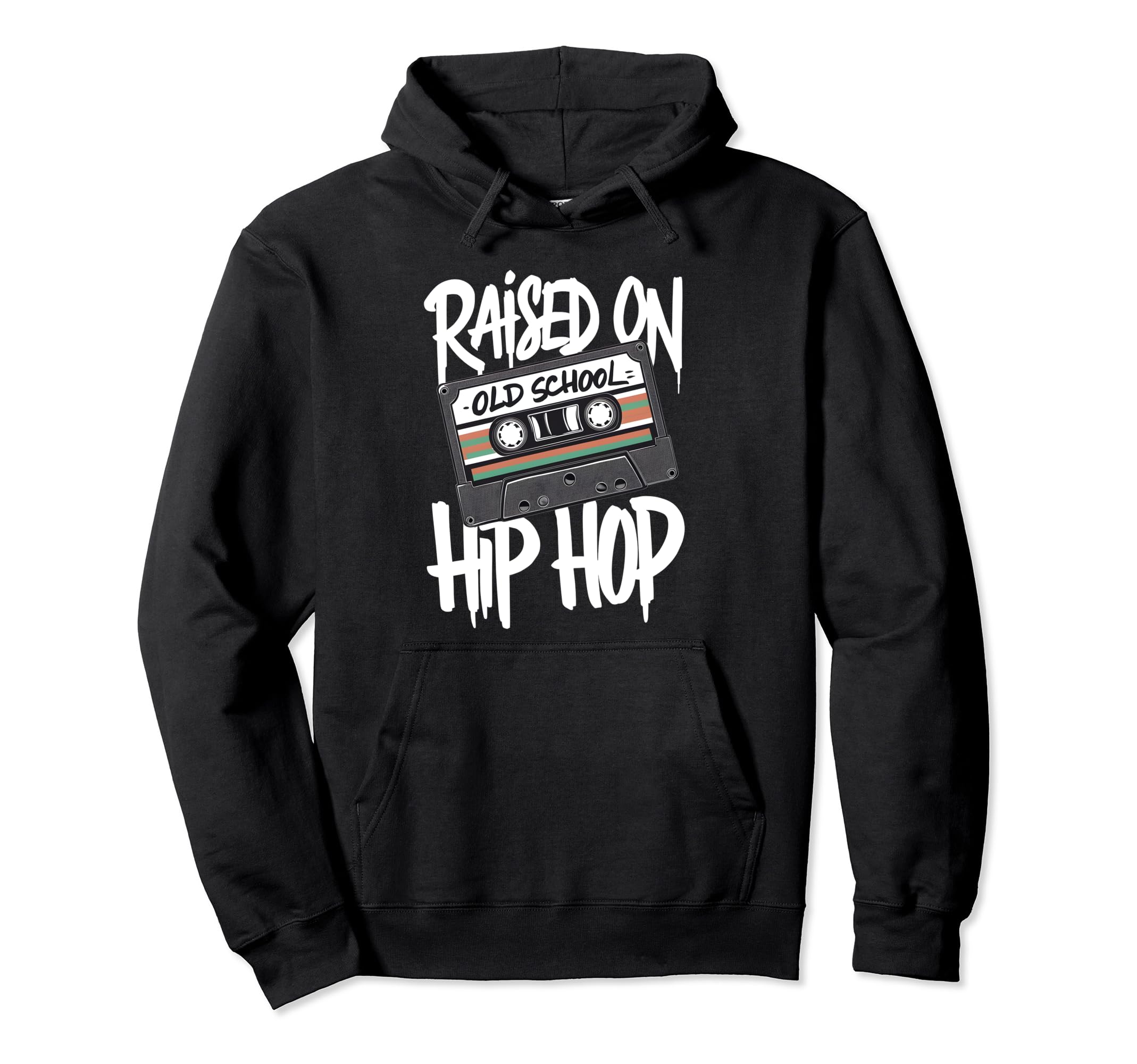 Raised Old School Hip Hop Cassette Dope Hoodie - Unique Graphic for Adults - T-Shirt, Sweatshirt, Hoodie