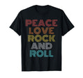 Peace Love Rock And Roll T-Shirt - Custom Art Print Unisex - T-Shirt, Sweatshirt, Hoodie
