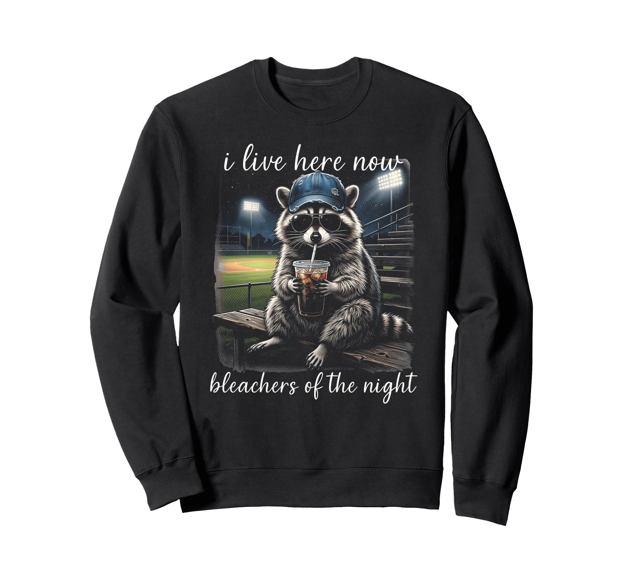 Bleachers Night Fun Baseball Mama Sweatshirt - Custom Art Print Unisex - T-Shirt, Sweatshirt, Hoodie