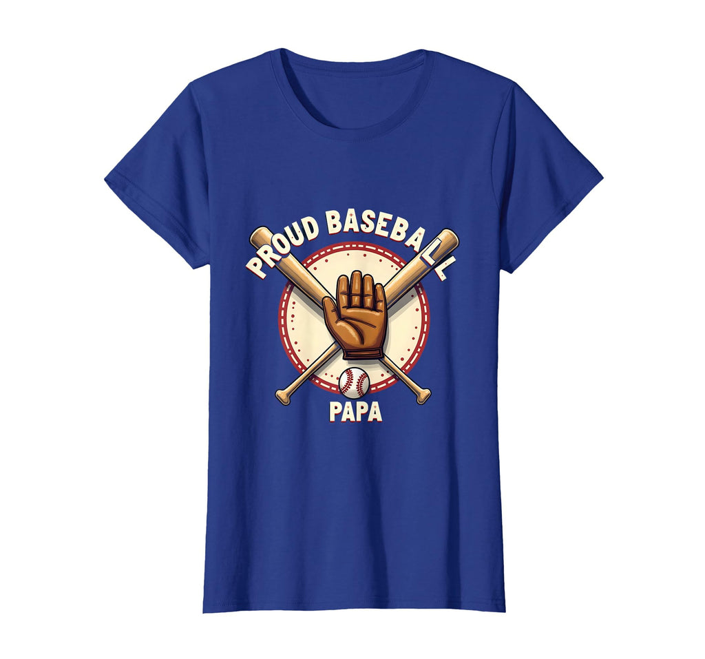 Proud Baseball Papa Dad T-Shirt - Aesthetic Graphic for Adults - T-Shirt, Sweatshirt, Hoodie